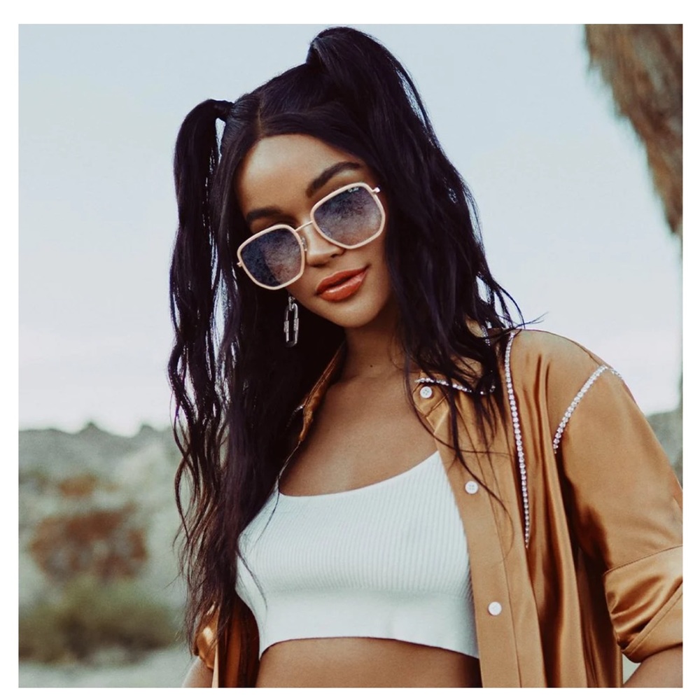 QUAY Australia Higher Sunglasses in Blush